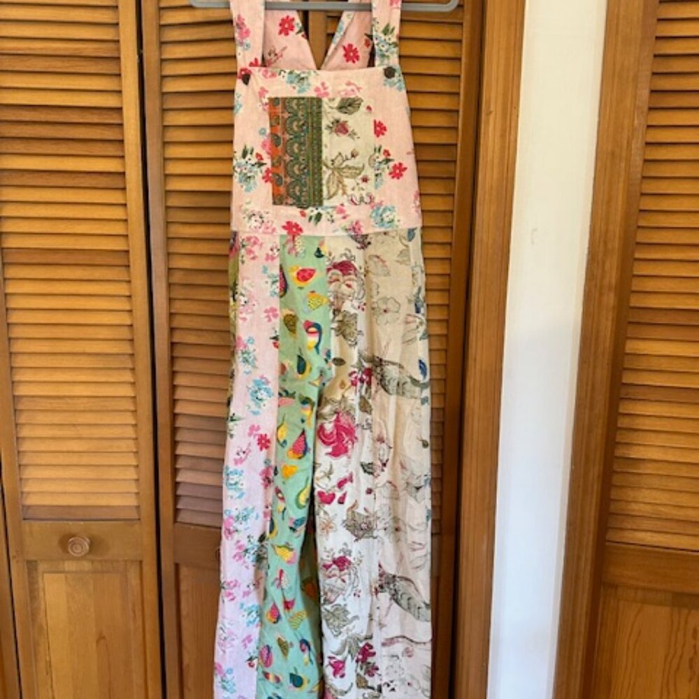 Blue Sky Patchwork Overalls